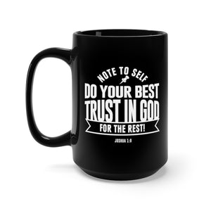 Note to Self - Black Mug 15oz