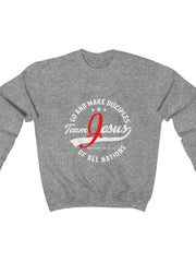 Load image into Gallery viewer, Men&#39;s Go and Make disciples Heavy Blend™ Crewneck Sweatshirt
