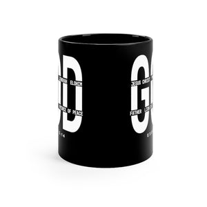 God - Black mug 11oz