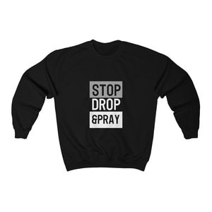 Men's Stop Drop Pray Heavy Blend™ Crewneck Sweatshirt