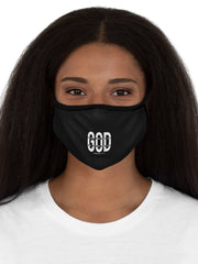 Load image into Gallery viewer, GOD - Fitted Polyester Face Mask
