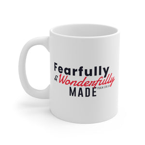 Fearfully and Wonderfully Made - White Ceramic Mug