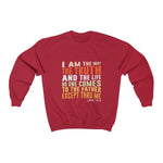 Load image into Gallery viewer, Men&#39;s I am the Way the Truth the Life Heavy Blend™ Crewneck Sweatshirt
