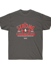 Load image into Gallery viewer, Be Strong and Courageous - Men&#39;s Ultra Cotton Tee
