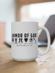 Load image into Gallery viewer, Armor of God - White Ceramic Mug

