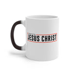 Load image into Gallery viewer, Powered by Jesus Christ - Color Changing Mug
