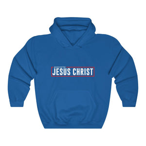 Powered by Jesus Christ - Men's Heavy Blend™ Hooded Sweatshirt