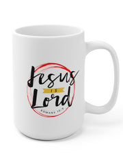Load image into Gallery viewer, Jesus is Lord - White Ceramic Mug
