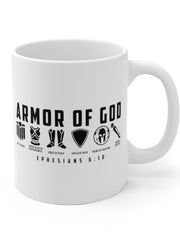 Load image into Gallery viewer, Armor of God - White Ceramic Mug
