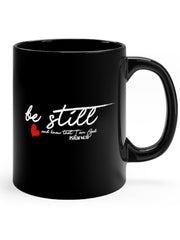 Load image into Gallery viewer, Be Still - Black mug 11oz
