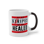 Load image into Gallery viewer, By His Stripes We are Healed - Color Changing Mug
