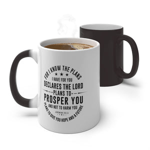 For I know the plans I have for you - Color Changing Mug