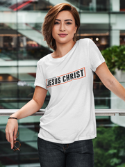 Load image into Gallery viewer, Powered by Jesus Christ - Women&#39;s Ultra Cotton Tee
