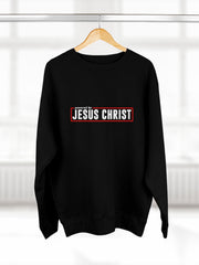 Load image into Gallery viewer, Powered by Jesus Christ - Men&#39;s Premium Crewneck Sweatshirt
