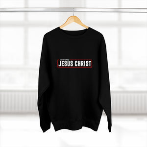 Powered by Jesus Christ - Men's Premium Crewneck Sweatshirt