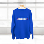Load image into Gallery viewer, Powered by Jesus Christ - Men&#39;s Premium Crewneck Sweatshirt

