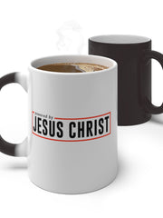 Load image into Gallery viewer, Powered by Jesus Christ - Color Changing Mug
