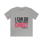 Load image into Gallery viewer, I Can Do All Things Through Christ - Kids Softstyle Tee
