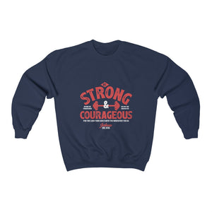 Men's Be strong and Courageous Heavy Blend™ Crewneck Sweatshirt