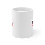 Load image into Gallery viewer, Be Strong and Courageous - White Ceramic Mug
