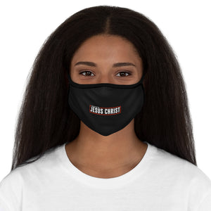 Powered by Jesus Christ - Fitted Polyester Face Mask