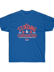 Load image into Gallery viewer, Be Strong and Courageous - Men&#39;s Ultra Cotton Tee
