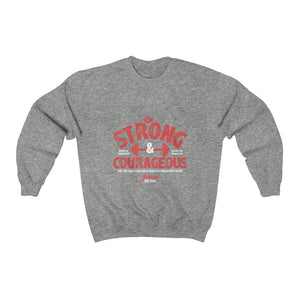 Men's Be strong and Courageous Heavy Blend™ Crewneck Sweatshirt