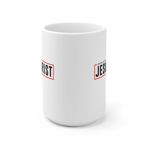 Powered by Jesus Christ - White Ceramic Mug