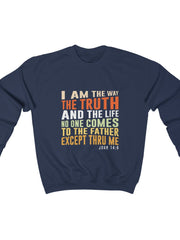 Load image into Gallery viewer, Men&#39;s I am the Way the Truth the Life Heavy Blend™ Crewneck Sweatshirt
