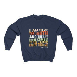 Men's I am the Way the Truth the Life Heavy Blend™ Crewneck Sweatshirt