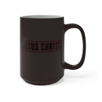 Load image into Gallery viewer, Powered by Jesus Christ - Color Changing Mug
