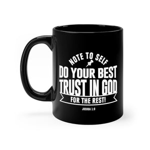 Note to Self - Black mug 11oz