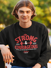 Load image into Gallery viewer, Men&#39;s Be strong and Courageous Heavy Blend™ Crewneck Sweatshirt
