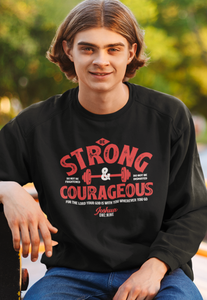 Men's Be strong and Courageous Heavy Blend™ Crewneck Sweatshirt