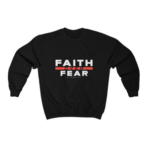 Men's Faith over Fear Heavy Blend™ Crewneck Sweatshirt