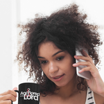 Load image into Gallery viewer, Anchored in the Lord - Black mug 11oz
