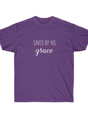 Load image into Gallery viewer, Saved by His Grace - Women&#39;s Ultra Cotton Tee
