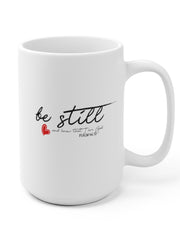 Load image into Gallery viewer, Be Still - White Ceramic Mug
