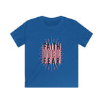 Load image into Gallery viewer, Faith over Fear - Kids Softstyle Tee
