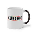 Load image into Gallery viewer, Powered by Jesus Christ - Color Changing Mug
