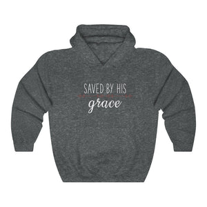 Saved By His Grace - Women's Heavy Blend™ Hooded Sweatshirt