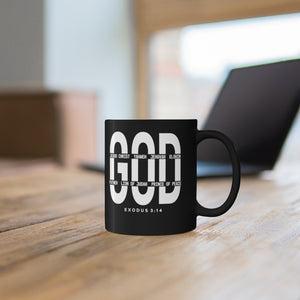 God - Black mug 11oz