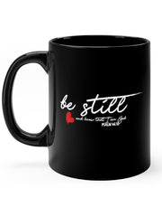 Load image into Gallery viewer, Be Still - Black mug 11oz
