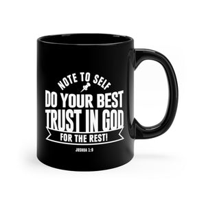 Note to Self - Black mug 11oz