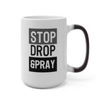 Load image into Gallery viewer, Stop Drop &amp; Pray - Color Changing Mug
