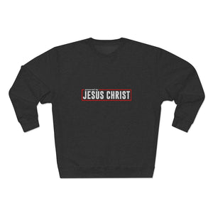 Powered by Jesus Christ - Men's Premium Crewneck Sweatshirt