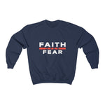 Load image into Gallery viewer, Men&#39;s Faith over Fear Heavy Blend™ Crewneck Sweatshirt
