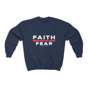 Men's Faith over Fear Heavy Blend™ Crewneck Sweatshirt