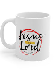 Load image into Gallery viewer, Jesus is Lord - White Ceramic Mug
