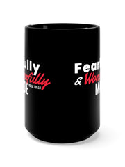 Load image into Gallery viewer, Fearfully and Wonderfully Made - Black Mug 15oz
